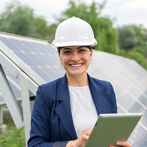 The summer class provides a solar technology training.
